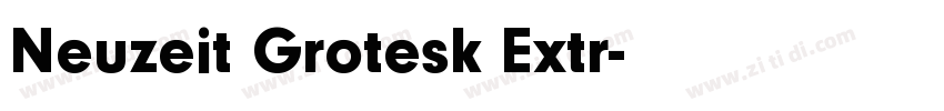 Neuzeit Grotesk Extr字体转换